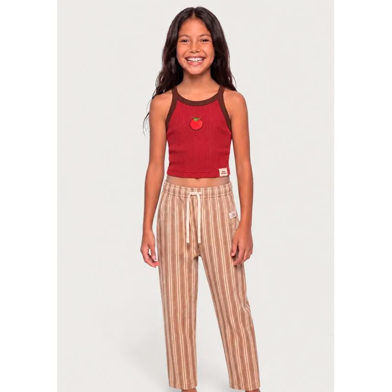 Regata Infantil Menina Tomate Hering Kids + Renata Vanzetto - Vermelho 008