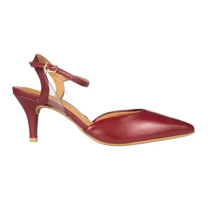 Sapato Scarpin Vizzano Vinil Bico Fino 34 / Vermelho