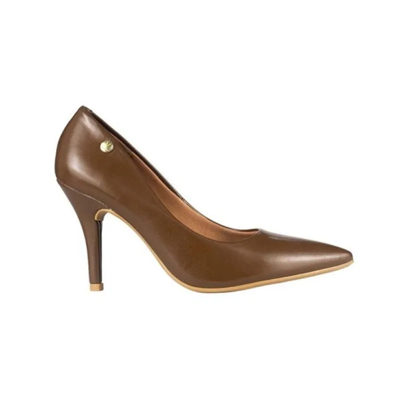 Sapato Scarpin Vizzano Bico Fino Salto Alto Napa 40 / Marrom