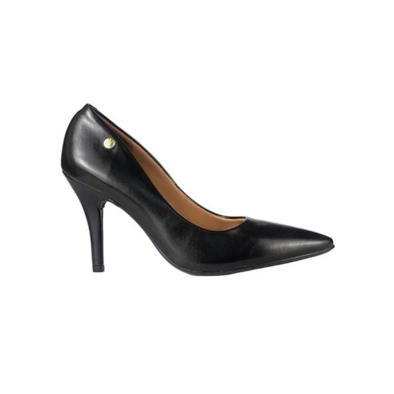Sapato Scarpin Vizzano Bico Fino Salto Alto Napa 38 / Preto