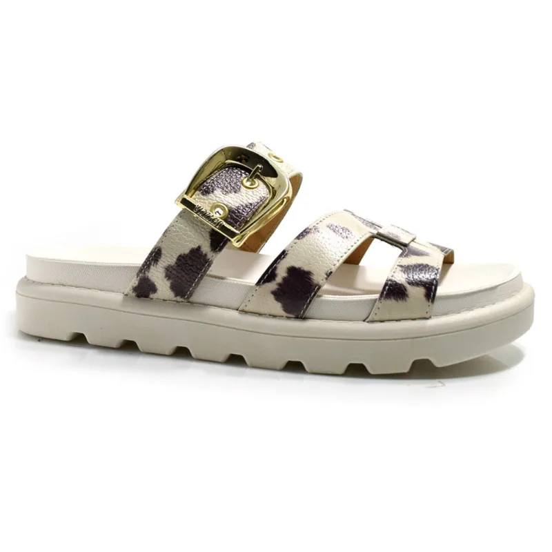 Sandália Flat Feminina Vizzano Off White 6510.110.23249 37