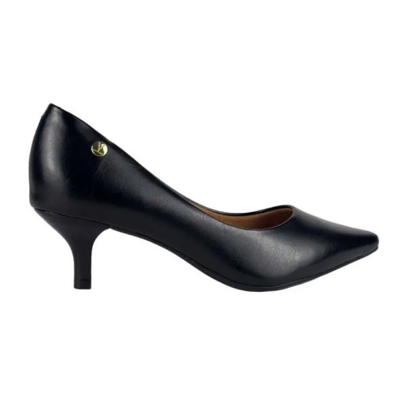 Sapato Scarpin Vizzano Salto Baixo Bico Fino 39 / Preto