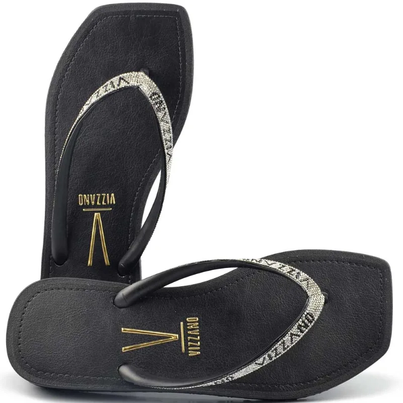 Chinelo Vizzano Feminino 6531.105 30158 PRETO CRISTAL 37