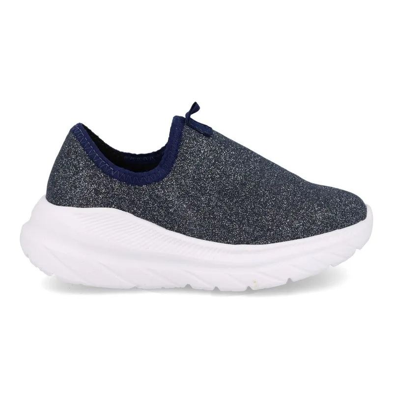 Tênis Casual Molekinha Slip-On Infantil Marinho MARINHO/PRATA - 36