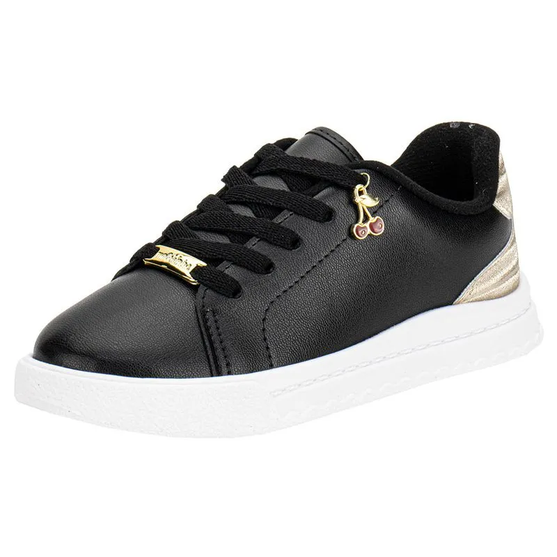 Tênis Infantil Feminino Molekinha 2575113 PRETO/DOURADO 35