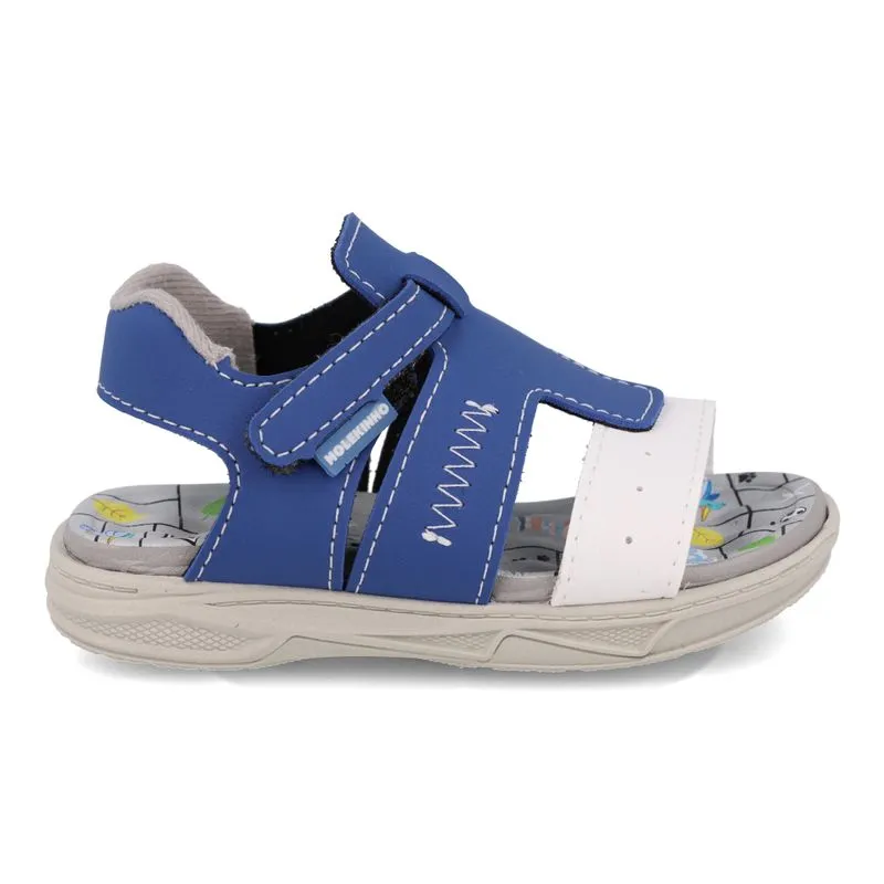 Sandália Molekinho Papete Infantil Azul 19