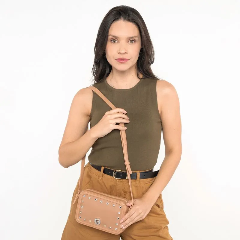 Bolsa Transversal Moleca Feminina Nude NUDE - UNICO