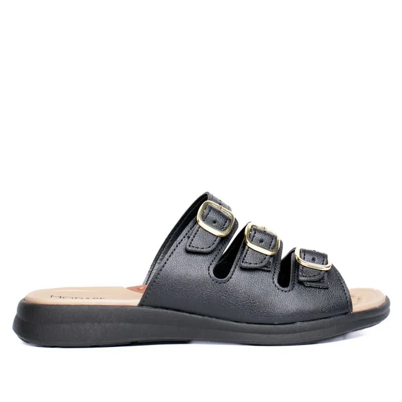 Tamanco Feminino Modare Anabela com Fivelas Preto - 40