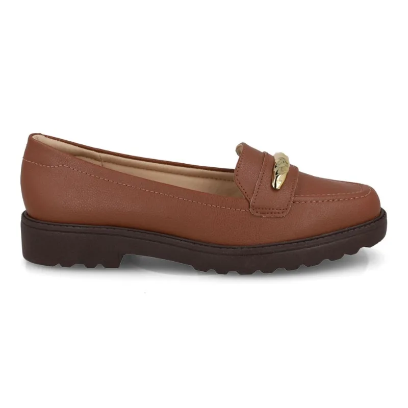 Mocassim Casual Modare Floather Nature Feminino Avelã 37
