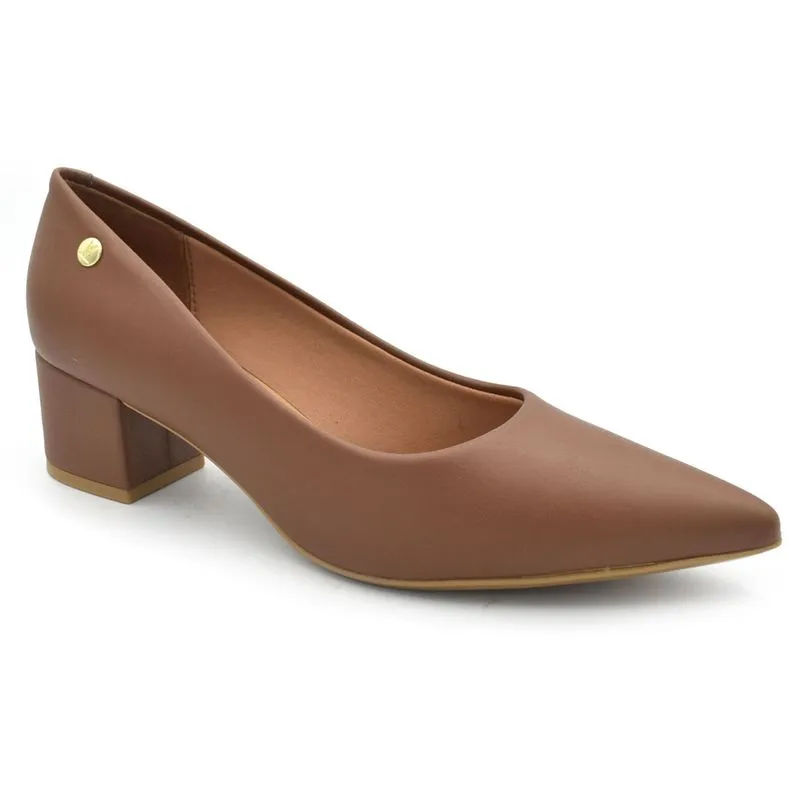 Scarpin de Salto Bloco Vizzano Caramelo 1220315-7286 40