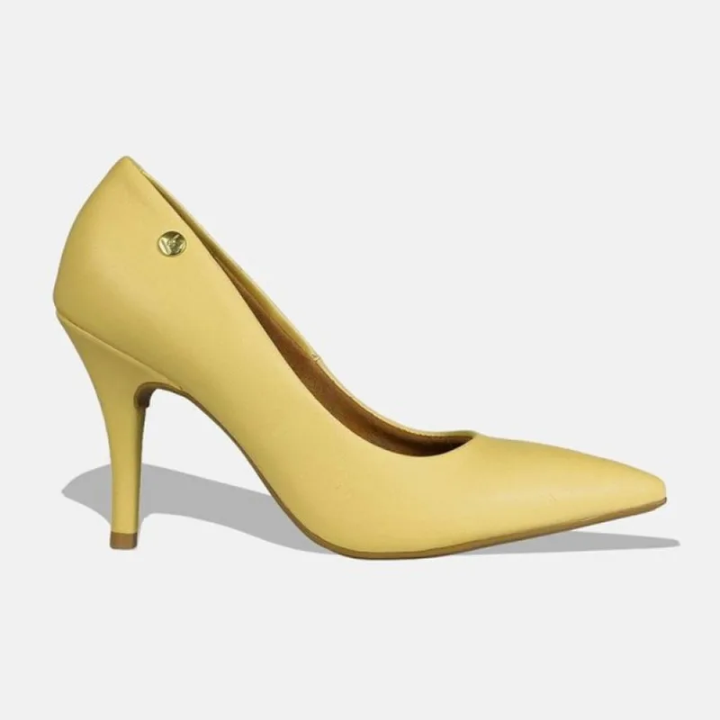 Sapato Scarpin Vizzano Bico Fino Salto Alto Pelica 1184.1101.7286 39 / Amarelo