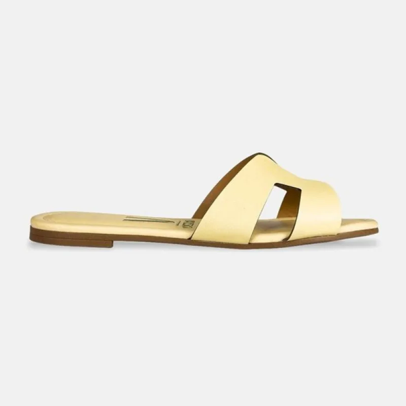 Sandália Rasteira Vizzano Tira H Pelica 6371.367.7286. 35 / Amarelo