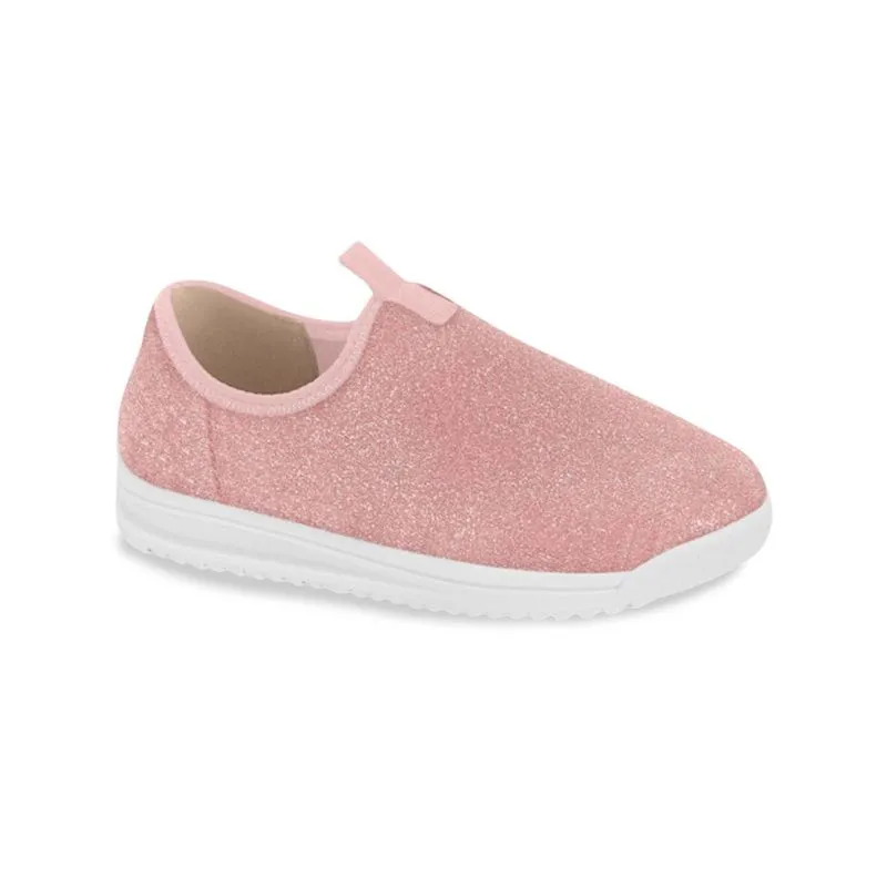 Tênis Molekinha Slip On Rosa 33