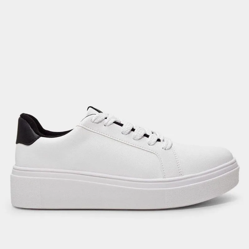 Tênis Vizzano Básico Feminino - Feminino - Branco+Preto