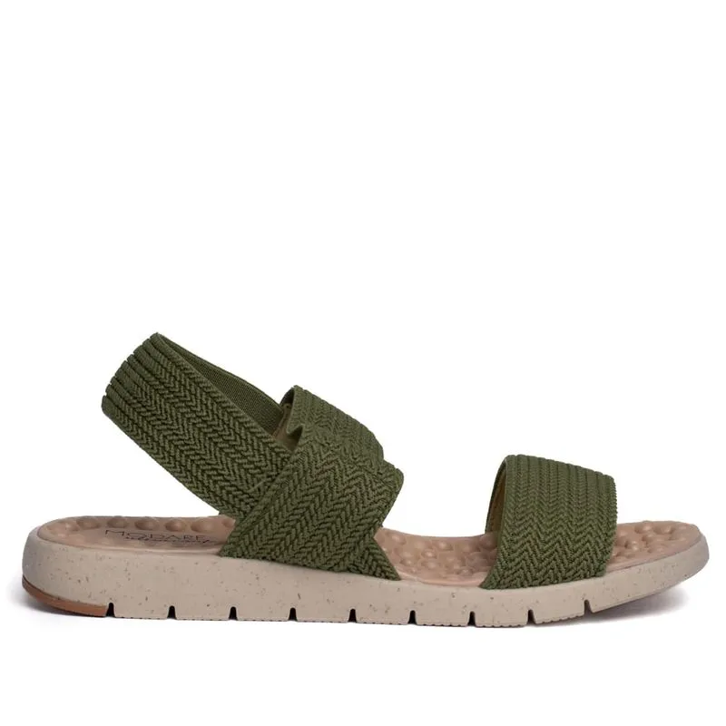 Sandália Feminina Modare Elástico Verde Musgo - 39