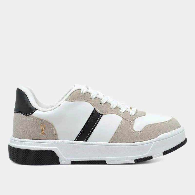 Tênis Vizzano Casual Feminino - Feminino - Branco+Preto