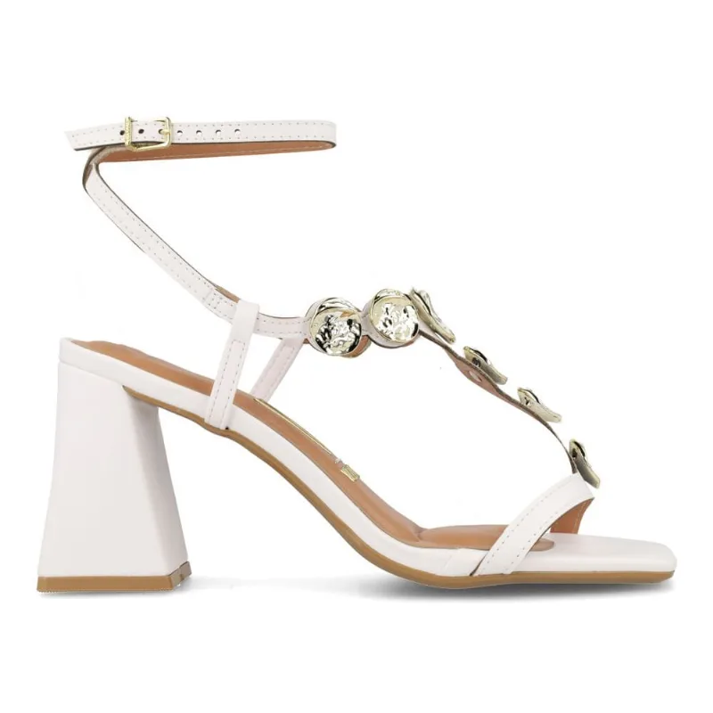 Sandália Vizzano Medalhão Glam Branco Feminina 34