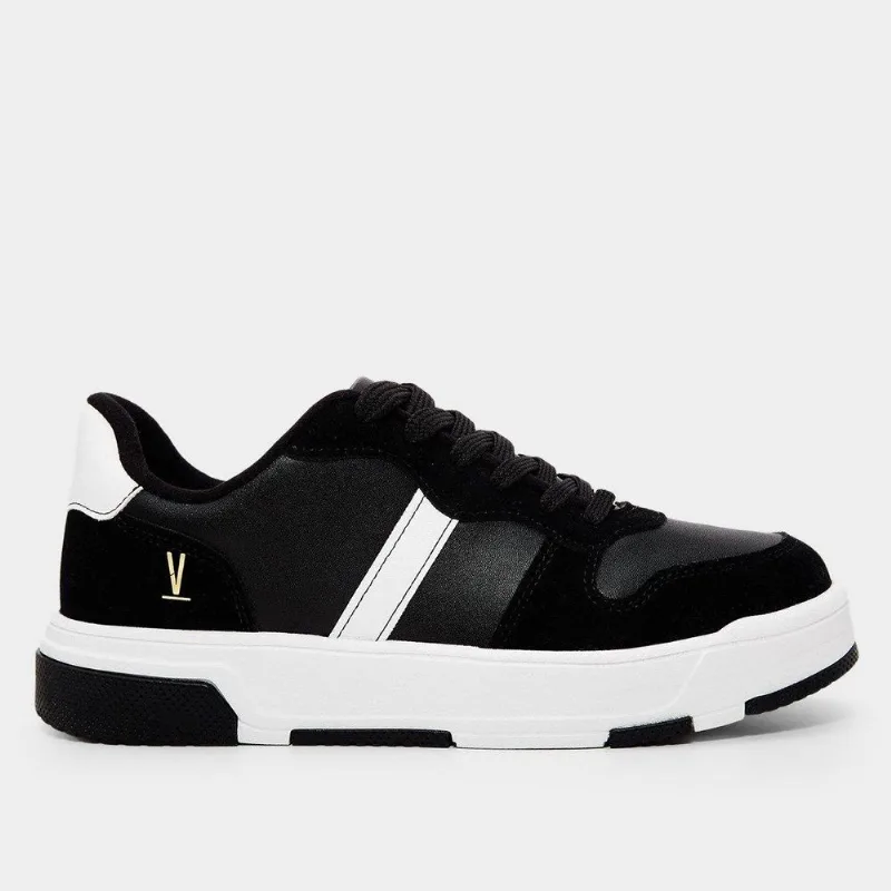 Tênis Vizzano Casual Feminino - Feminino - Preto+Branco