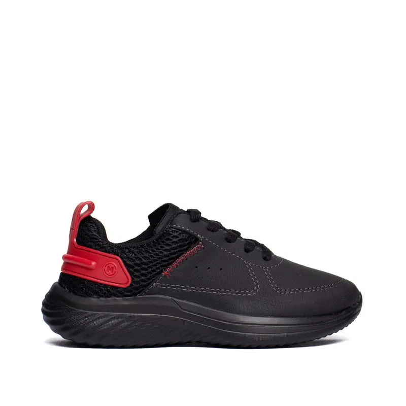 Tênis Infantil Molekinho Napa Floather Preto/vermelho - 35