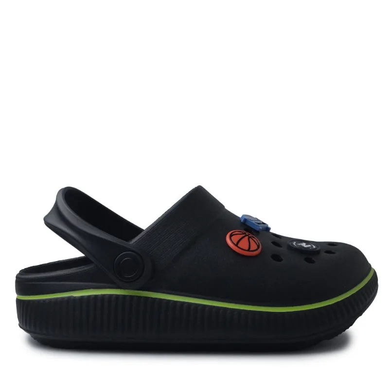 Babuche Infantil Molekinho Masculino 2874.202 30598 PTO/AMARELO 31/32
