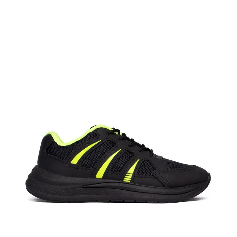 Tênis Infantil Molekinho Napa Preto/Verde - 35
