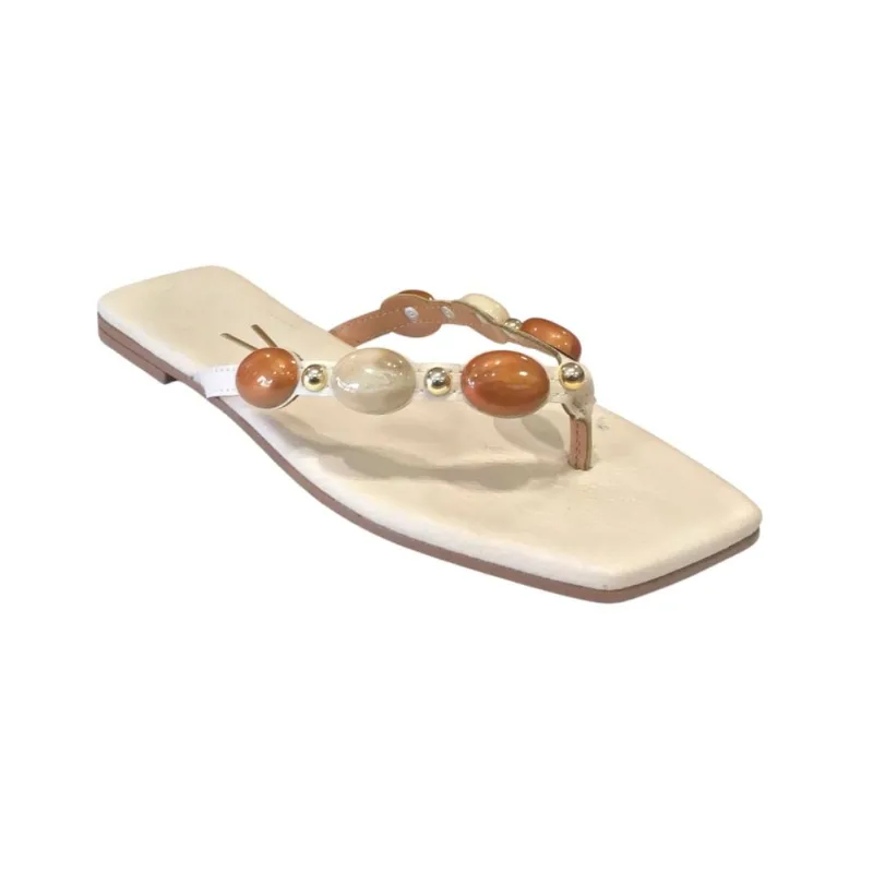 Rasteira Feminina Vizzano Napa Off White 6553.104 38 / Off White