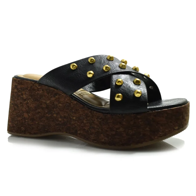 Sandália Plataforma Vizzano em X Preto 6559.102.29711 36