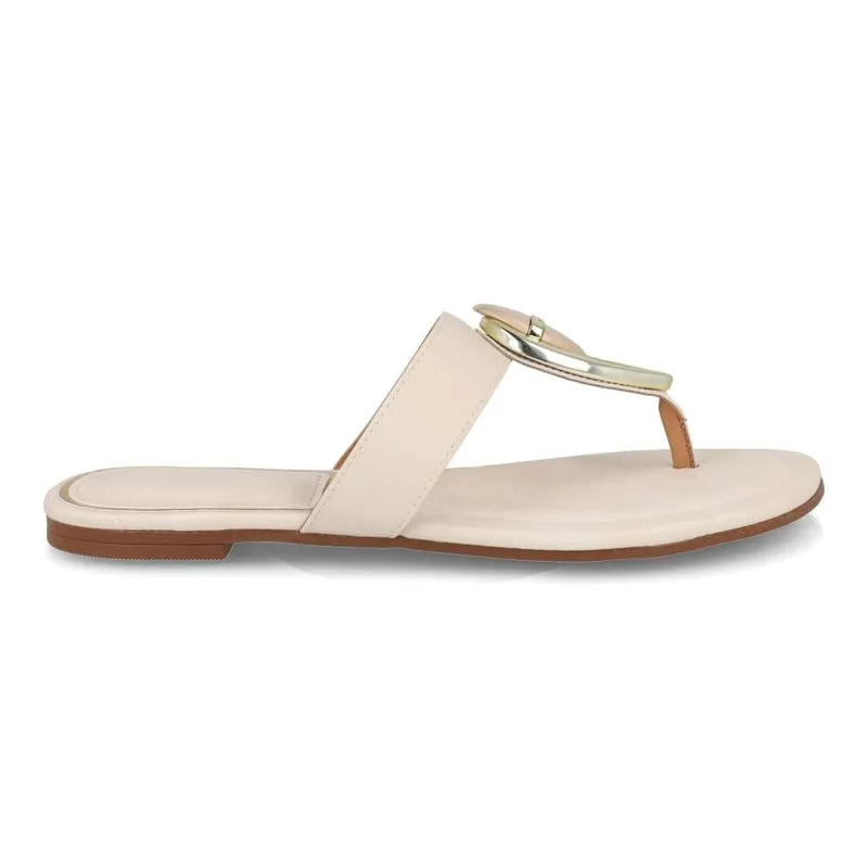 Rasteira Vizzano Casual Off White Feminina 37