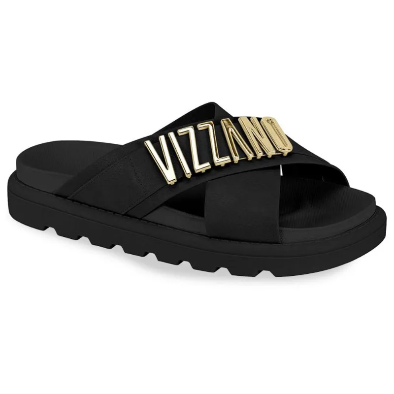 Chinelo Papete Vizzano Pelica Preto Feminino 37