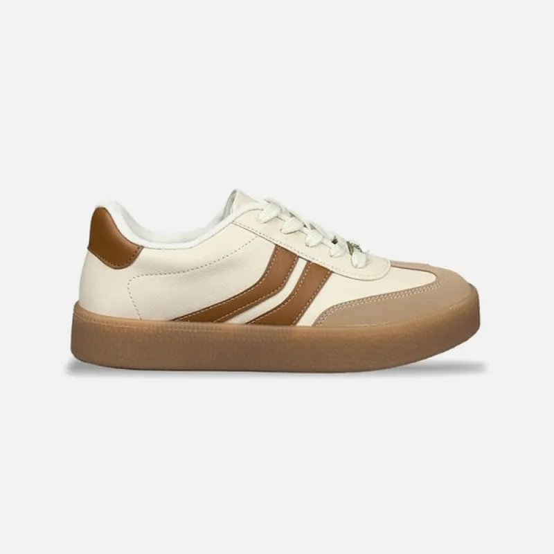 Tênis Vizzano Casual Sola Reta Urban 1444.100 38 / Branco/Bege