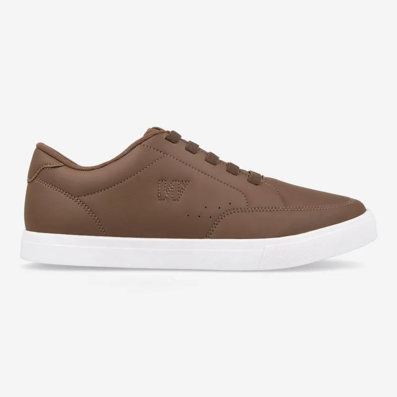 Tênis West Coast Aspen Marrom e Branco Calce Fácil 38