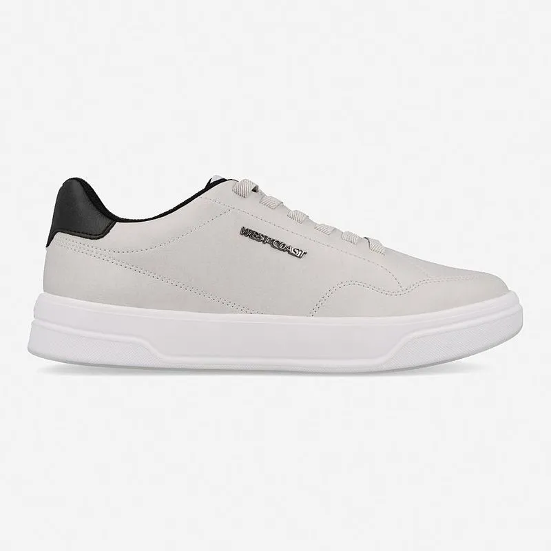 Tênis Casual West Coast Tucson Cinza Claro e Branco Calce Fácil 39