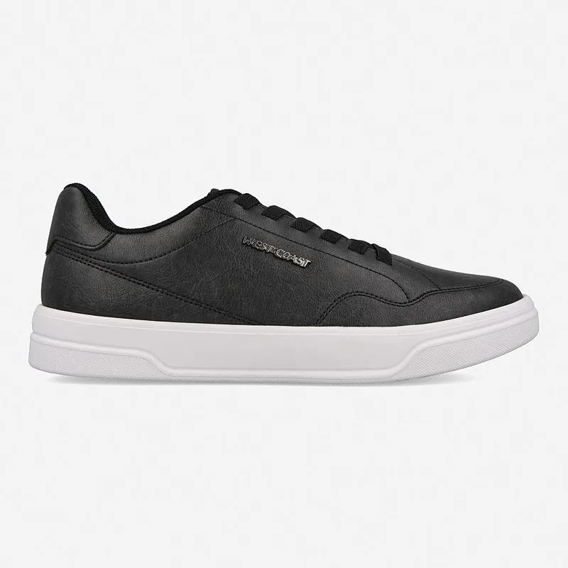 Tênis Casual West Coast Tucson Preto e Branco Calce Fácil 40