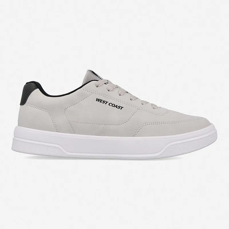 Tênis Casual West Coast Kansas Cinza Claro e Branco 40