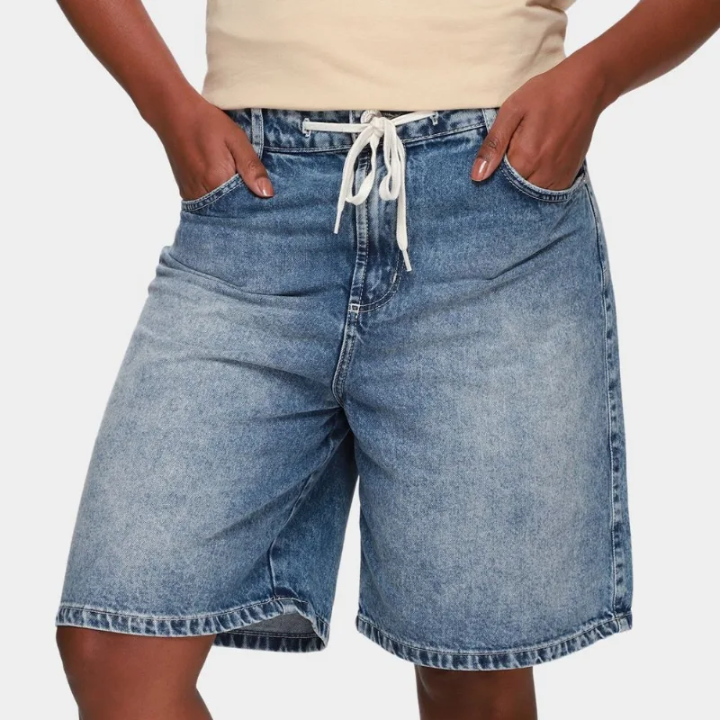 Bermuda Jeans Colcci Miami Feminina - Feminino - Azul