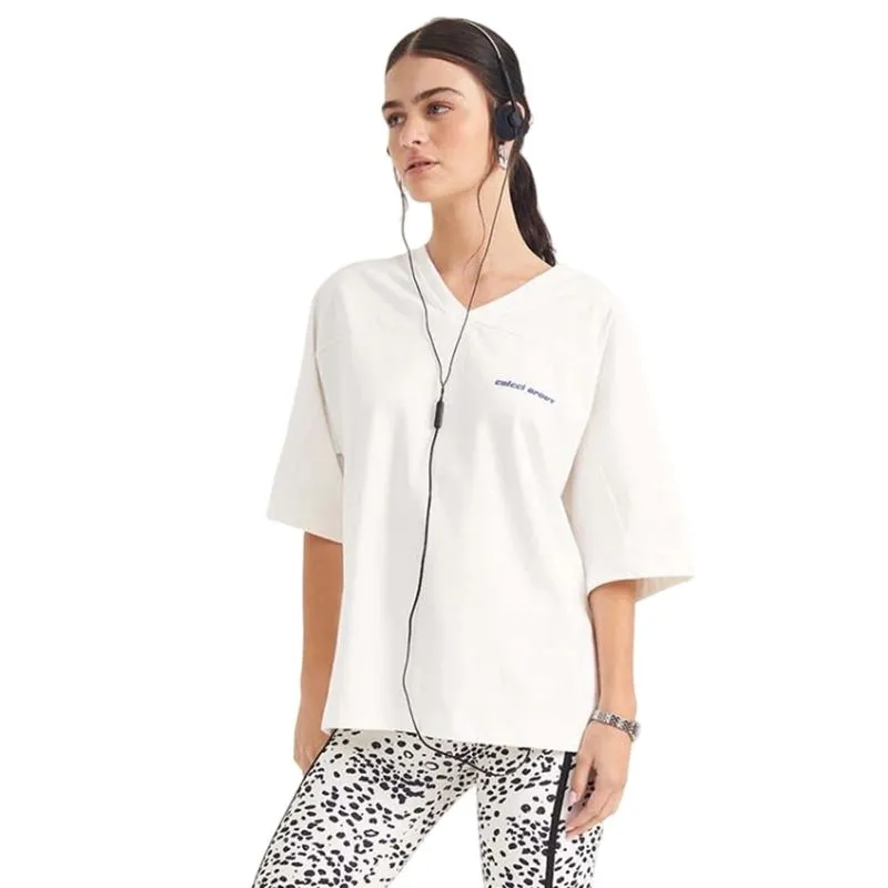Camiseta Colcci Oversized Off Natural Feminina P / Branco