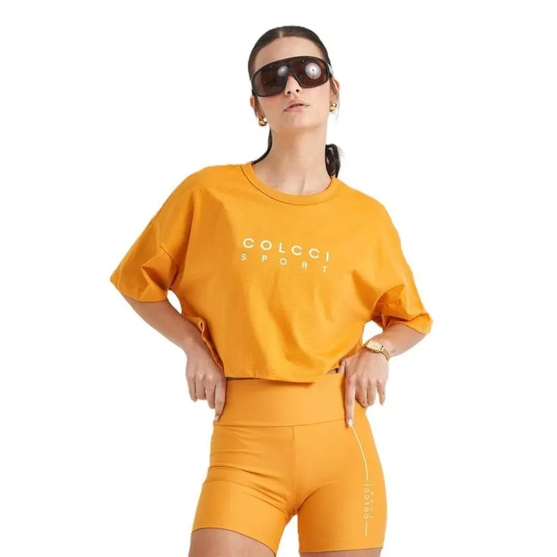 Cropped Colcci Algodão Logo Originals Feminino 345700845 M. / MOSTARDA-ESCURO