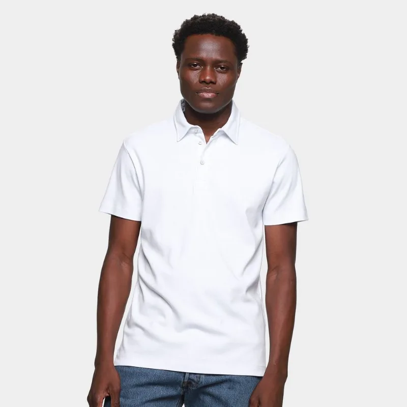 Camisa Polo Forum Casual Masculina - Masculino - Branco
