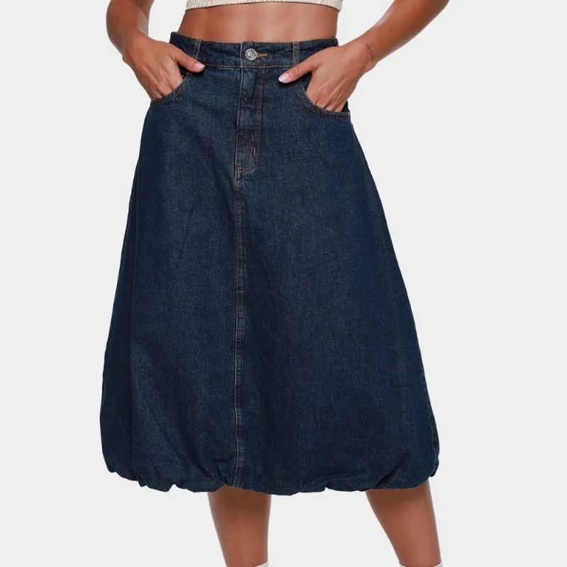 Saia Jeans Colcci Casual Feminina - Feminino - Azul