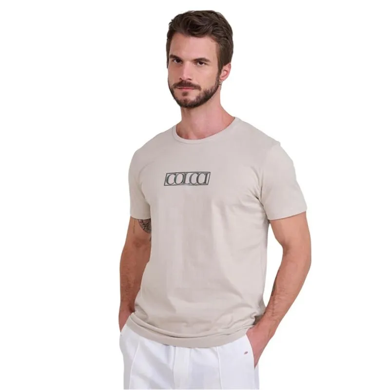 Camiseta Colcci Bege Esquilo Masculina G / Bege