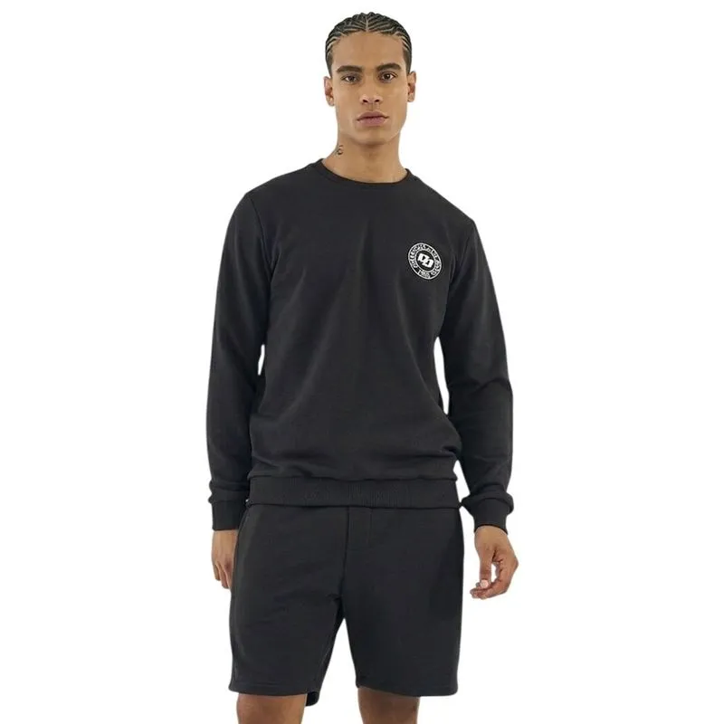 Moletom Colcci Slim Com Detalhe Em Estampa Preto Masculino G / Preto