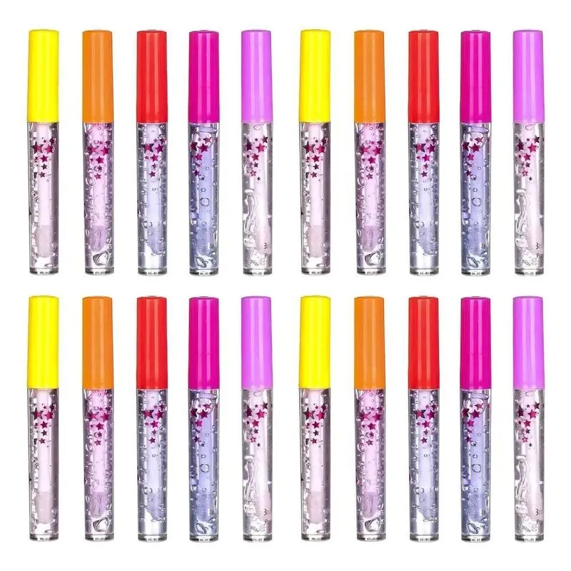 10x Gloss Labial Fruta Kit C/20 Bfashion Retrô Maqu