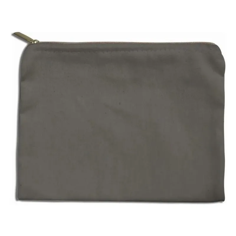 Necessaire Nccv Algodão Cru 15x20c Cinza-escuro