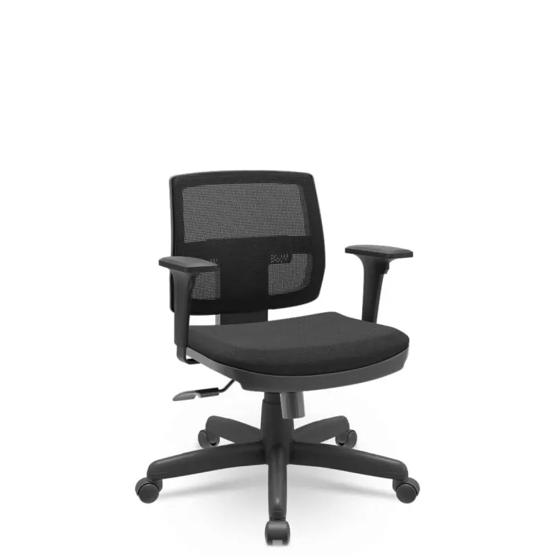 Cadeira Escritório Ergonômica Brizza Executiva Reclinável com Braço Regulável NR 17 Plaxmetal Garantia 5 Anos com Fabricação Nacional