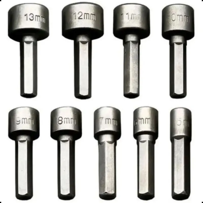 Soquetes Bits Canhao 1/4 Para Furadeira Parafusadeira 9 Pçs