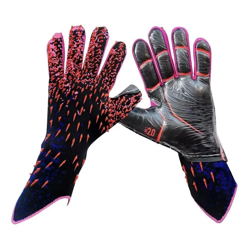 Luvas De Goleiro De Futebol Com Aderência Forte S Preto 6