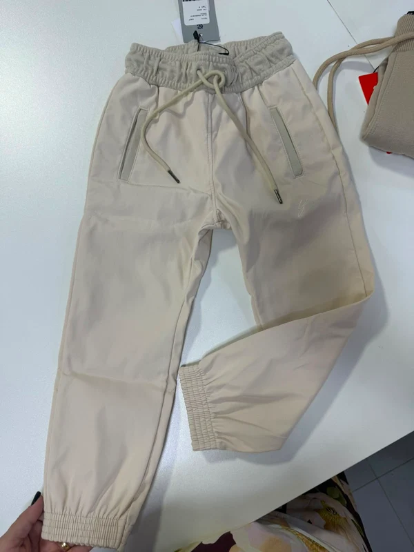 CALÇA JOGGER CORDÃO BOLSO MENINO YOUCCIE Bege / 14