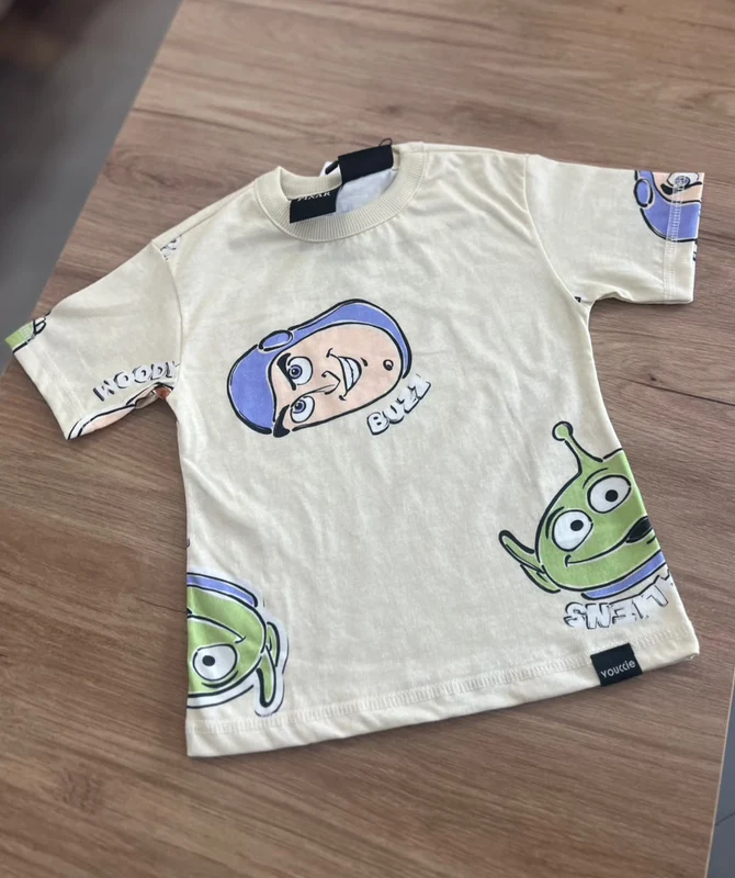 CAMISETA MANGA CURTA TOY STORY BUZZ LIGHTYEAR MENINO YOUCCIE Bege / 4