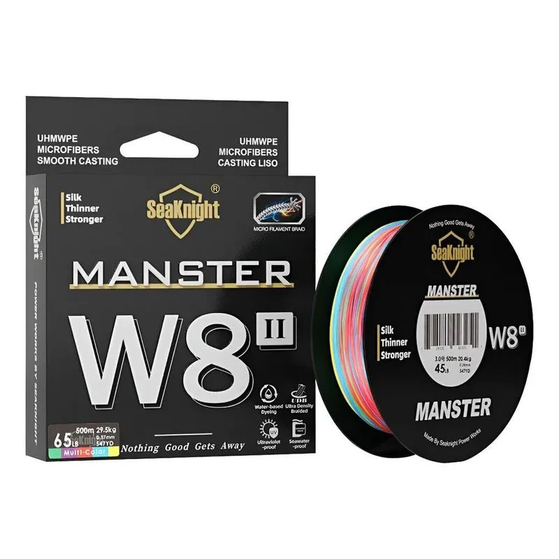 Linha Multifilamento 500m 8 Fio 80 Libras 0.40mm 36.3kg