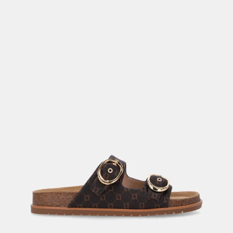 Chinelo Flatform Monograma Mocca - 80600001 37